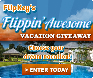 flipkey flippin' awesome vacation giveaway banner
