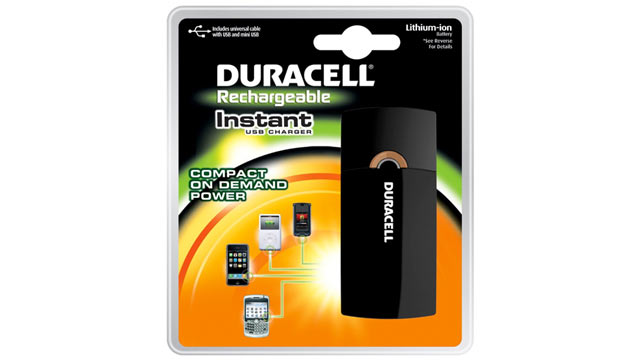 duracell instant charger duracell instant charger