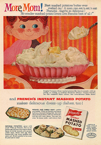 vintage instant mashed potato ad