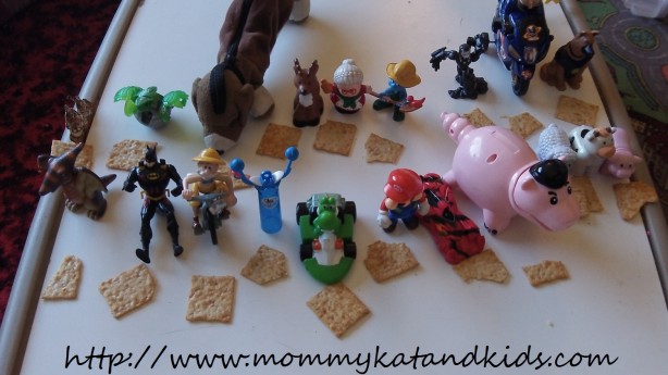 toys and snacks