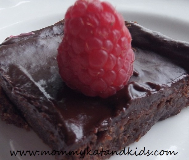 chocolate raspberry truffle square