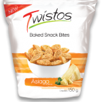twistos baked snack bites asiago