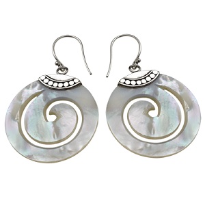 jolica swirl shell earrings