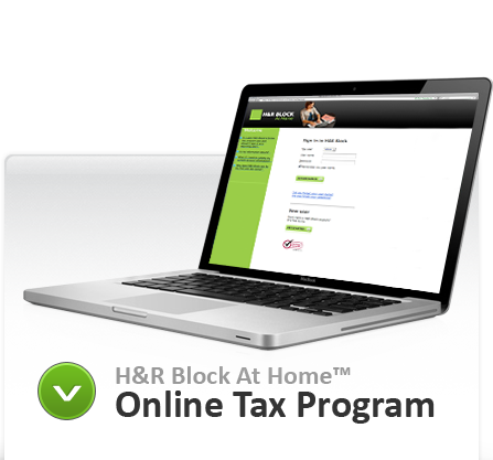 hr block at home online tax program