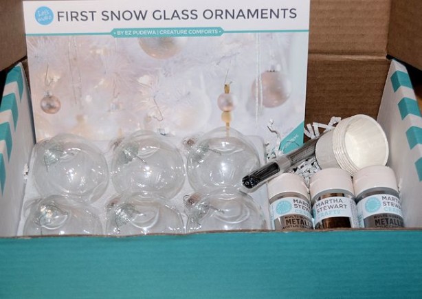 darby smart first snow glass ornaments kit