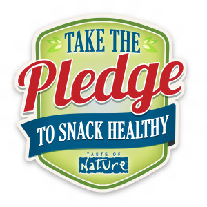 taste of nature take the pledge logo