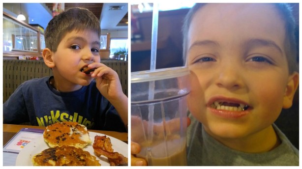 boys eating at denny's canada