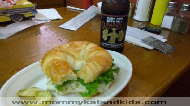 chicken salad and root beer cowboy cafe