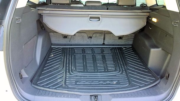 ford escape back storage space