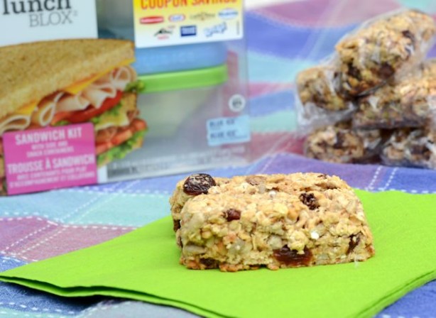 granola bars and lunchblox kit