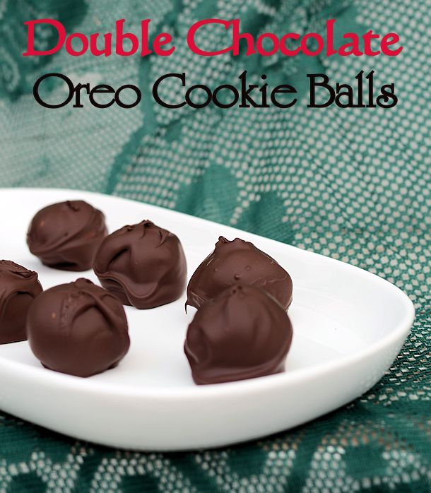 double chocolate oreo cookie balls