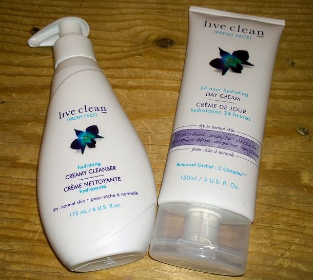 live clean fresh face cleanser moisturizer