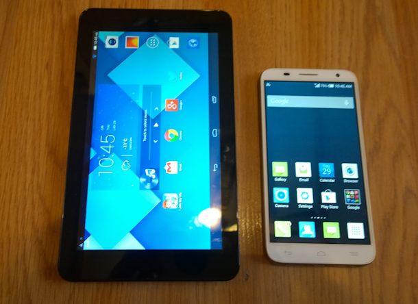 alcatel onetouch phone and tablet prize pack