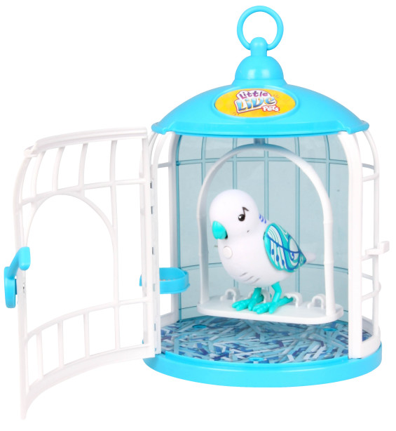 little live pets tweet talking bird with cage