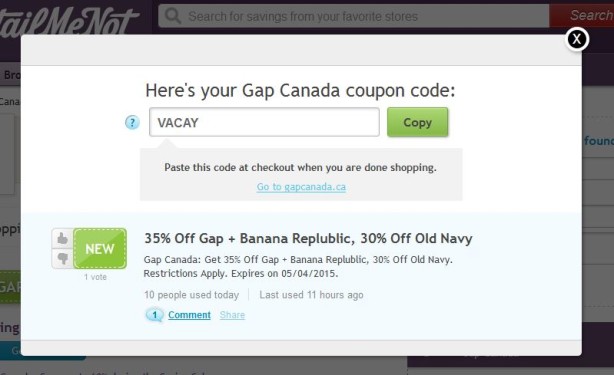 retailmenot vacay coupon code