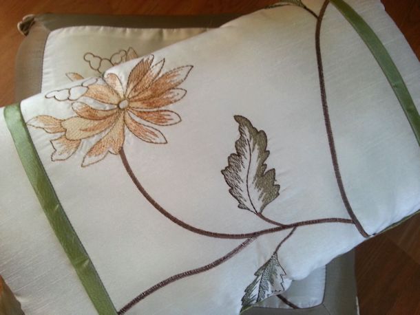 maple harbour flora accent pillows