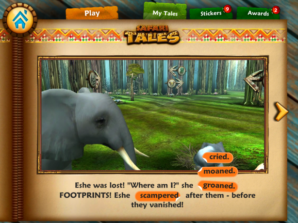 safari tales storybook