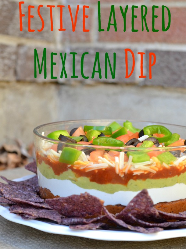 festive layered mexican dip recipe