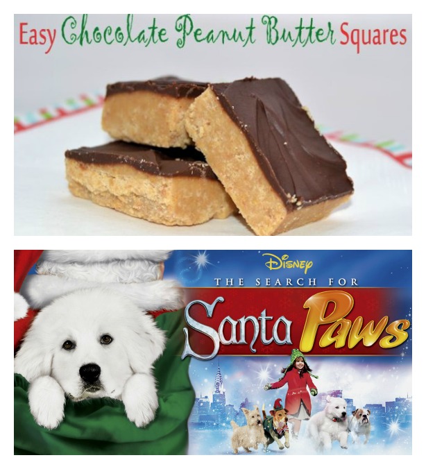 chocolate peanut butter santa paws