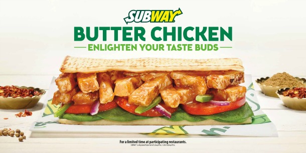 subway butter chicken graphic