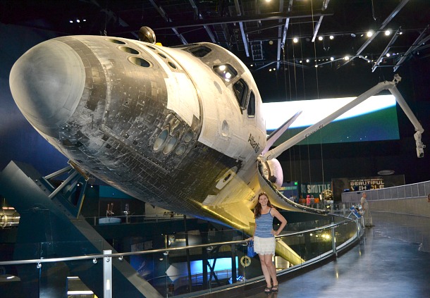 kathryn and atlantis space shuttle