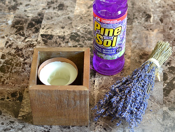 pine-sol cleaner and lavender