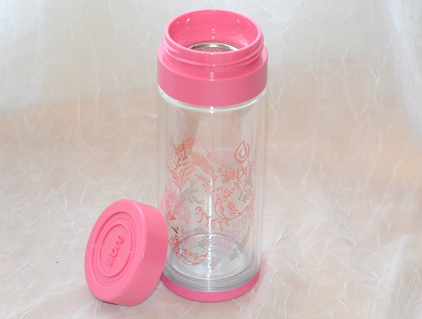 libre pink tea mug
