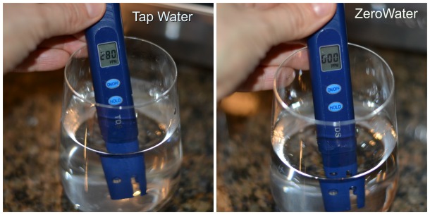 zerowater vs. tap water