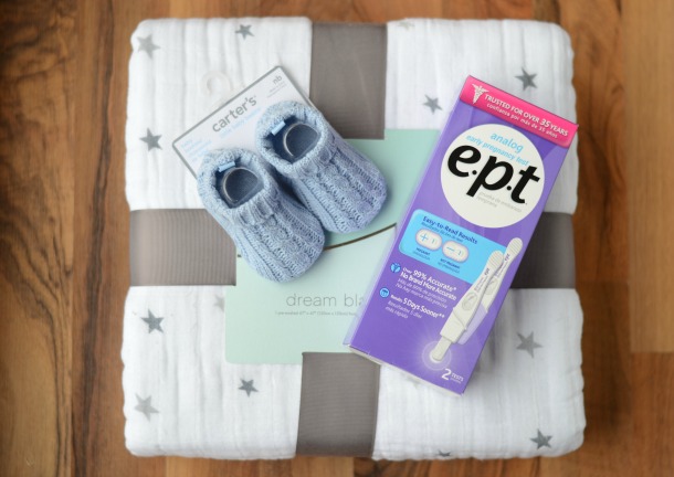 ept test and baby items