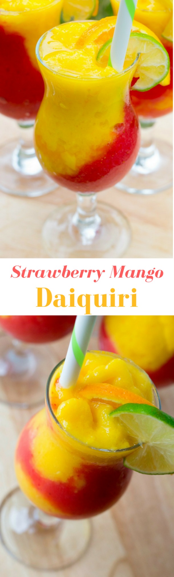 strawberry mango daiquiri cocktail recipe