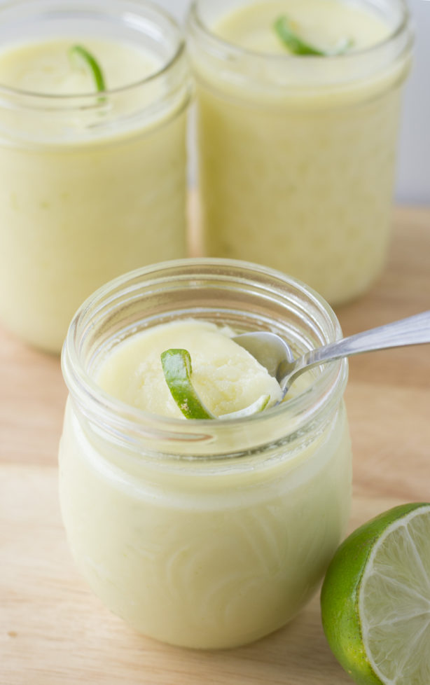 homemade white chocolate lime pudding