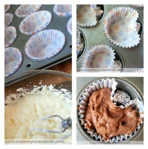 steps to heart shaped cupcakes