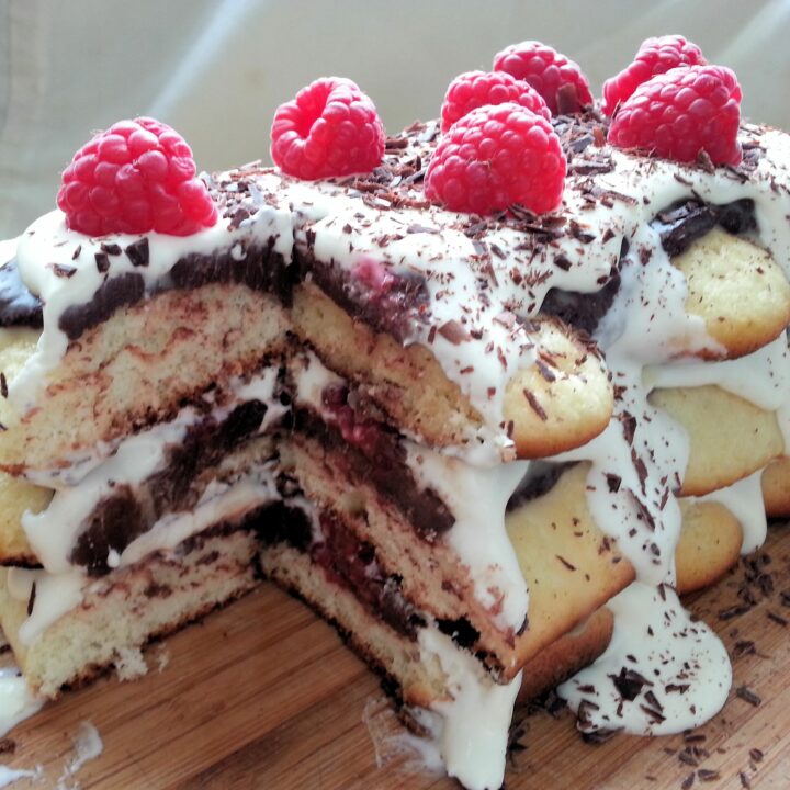 dark chocolate orange raspberry tiramisu