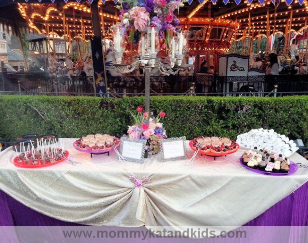 disneyland dessert table