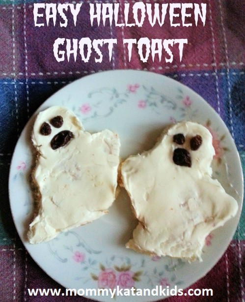 halloween ghost toast snack recipe