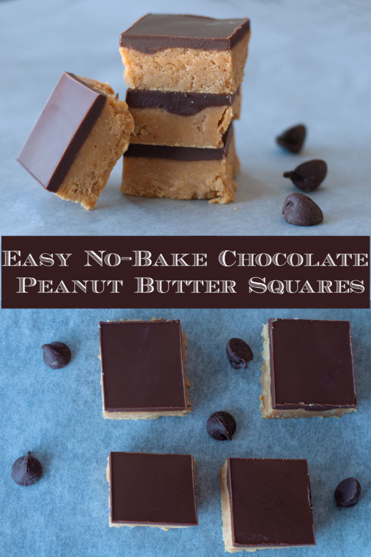 No-Bake Chocolate Peanut Butter Squares Recipe