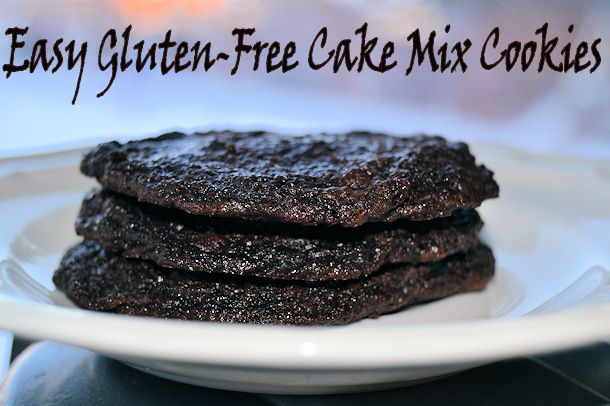 easy gluten-free cake mix cookies recipe