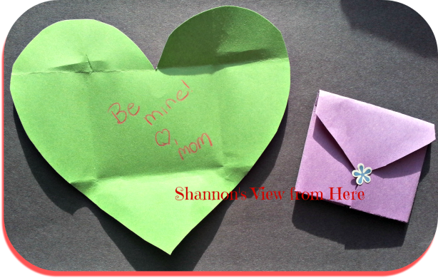 valentine heart envelope