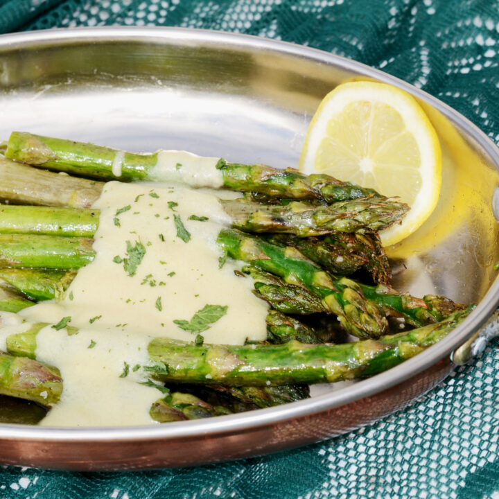 roasted asparagus silk dijon sauce