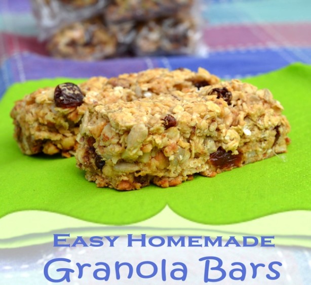 easy homemade granola bars