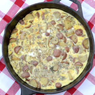 potato and onion frittata