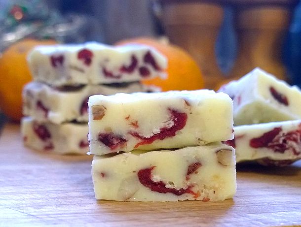 white chocolate cranberry squares recipe