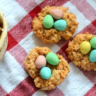 butterscotch macaroon nests