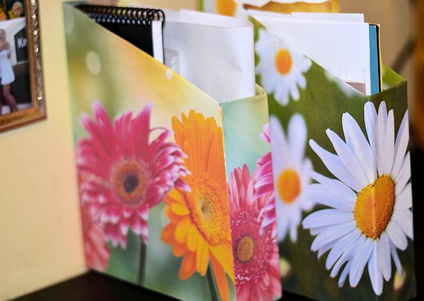 file boxes diy printed paper