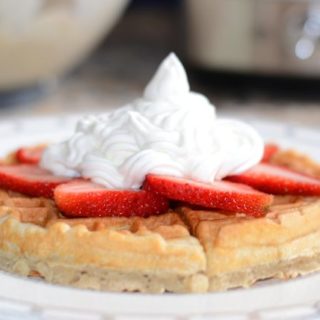 strawberry shortcake waffle