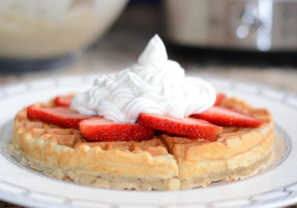 strawberry shortcake waffle