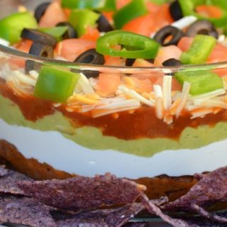 holiday layered mexican dip