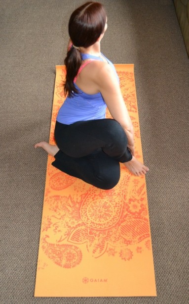 yoga with gaiam yoga mat