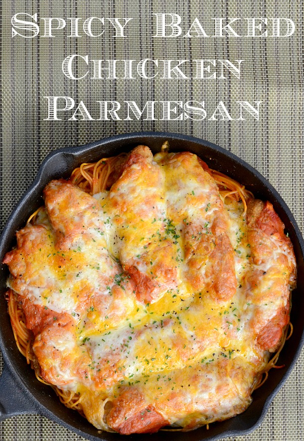 spicy baked chicken parmesan