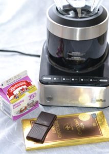 braun puremix with chocolate ingredients